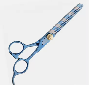 Ciseaux à effiler pour barbier en acier inoxydable de qualité A+ professionnels pour droitiers, couleur personnalisée, emballage personnalisé - Product Image 2