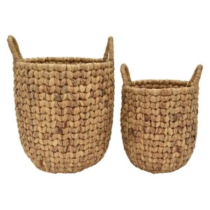Cesta de Almacenamiento Hecha a Mano de Jacinto de Agua, Ligera, de Lujo, Personalizable, Duradera, Ecológica y Decorativa para Sala de Estar - Product Image 4
