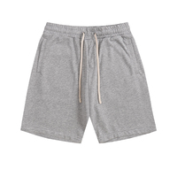 Shorts de survêtement décontractés pour hommes en nylon écologique, couleur unie, noir avoine clair, avec logo personnalisé, vente directe usine 2026