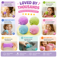 Mainan Hewan Peliharaan Penghilang Stres Squishy Landak-Bahan TPR 8.5X6.5Cm Multiwarna untuk Remaja (15-35 Tahun)