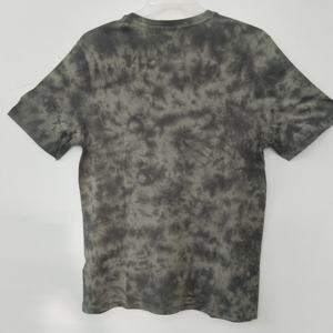 Camiseta para Hombre, Teñida en Prenda, Lisa, de Algodón de Alta Densidad, Corte Holgado, Estilo Urbano, Venta Directa de Fábrica - Product Image 3