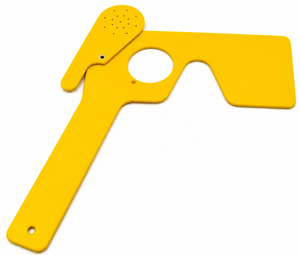 Oclusor oculaire à diaphragme pour test de la vue |   Outil d'examen oculaire portable pour test de réfraction (Jaune) - Product Image 2