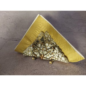 Porte-serviettes moderne en métal sur pied, support décoratif de table - Product Image 6