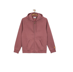 Sweat-shirt à capuche zippé anti-boulochage pour homme, en molleton de coton uni, manches régulières, idéal pour l'hiver, avec logo sur la manche gauche - Product Image 1