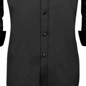 Chemise d'affaires à manches longues pour hommes, production OEM, chemise à manches longues de créateur, fournisseur en gros, chemise décontractée à manches longues tendance - Product Image 5