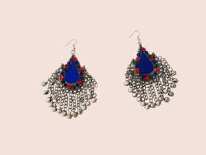Special Afghan Women's Jewelry <b>Set</b> <b>Crystal</b> Rhinestone Trendy Dangling Ornaments Stainless Steel Craftsmanship for Party Islamic - Product Image 3