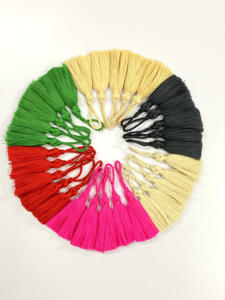 Kushang Textile 16CM Autres Franges à Pompons Fournitures de Couture Artisanat DIY Fabrication de Bijoux Rideaux Porte-clés Décoration Textile Maison - Product Image 4