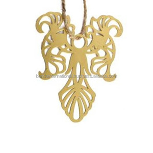 Article décoratif suspendu en fer avec finition dorée pour la décoration de la maison et d'autres décorations de Noël - Product Image 2