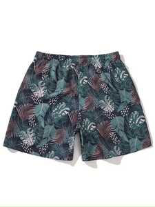 Shorts de bain pour hommes en tissu toile 100 % polyester, séchage rapide, respirants, extensibles, avec poches, pour l'été – Vente en gros - Product Image 2