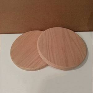 Posavasos de Corcho y Madera Ecológicos Clásicos Personalizados de Alta Calidad, Diseño Redondo Natural de 100 mm de Diámetro para Tapetes y Almohadillas - Product Image 1