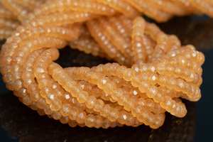 ลูกปัดหยกสีส้มธรรมชาติทรงเหลี่ยมแบบรอนเดลล์  ร้อยเป็นเส้นยาว 15 นิ้ว 7.5 นิ้ว ขายส่งจำนวนมากสำหรับทำเครื่องประดับ - Product Image 6