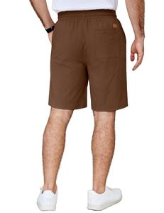 Pantalones Cortos Deportivos Casuales para Hombre, Cómodos para el Día a Día, de Tela de Algodón Transpirable, con Cintura Elástica Suave, para Gimnasio, Deportes, Verano, Playa, Moda, de BD - Product Image 1