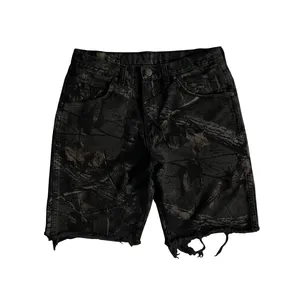 Shorts cargo en denim décontractés pour hommes, 100% coton, été, très demandés - Product Image 3