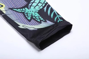 เสื้อรัดกล้ามเนื้อแขนยาวสำหรับผู้ชาย MMA ป้องกันรังสียูวี พิมพ์โลโก้ตามสั่ง ชุด BJJ ผ้ายืดสแปนเด็กซ์ โพลีเอสเตอร์ เสื้อ MMA แบบซับลิเมชั่น - Product Image 2