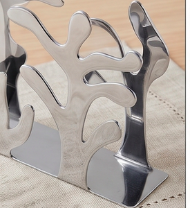 Porta Servilletas de Papel para Cena en Casa, Diseño Elegante en Plata, para Restaurante y Mesa - Product Image 3