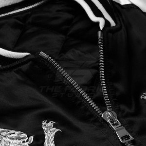 Chaqueta Sukajan de Alta Calidad, Prenda Exterior de Moda, con Bordado Elegante, Forro Interior Suave, Cómoda para el Uso Diario en Invierno - Product Image 4