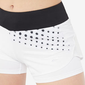 Shorts Deportivos para Mujer, Cintura Elástica, Transpirables, Bordados, de Doble Capa, para Fitness al Aire Libre - Product Image 3