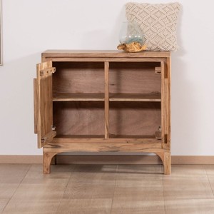 Mueble de almacenamiento Vandana Royal Sense pequeño de 2 puertas en madera de acacia Melody - Product Image 3