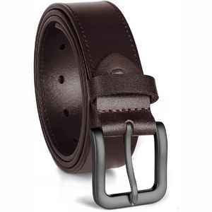 Cinturón de cuero transpirable de último estilo para hombre, de gran demanda y precio económico, cinturón de cuero multiusos. - Product Image 3