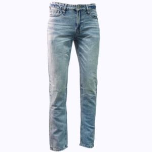 GENERSA SPORTS Jeans Rectos de Hombre de Alta Calidad, Ligeros y Transpirables, de Pana Vaquera, Estilo Hip Hop Otoñal, Lavado Enzimático, Elásticos - Product Image 1