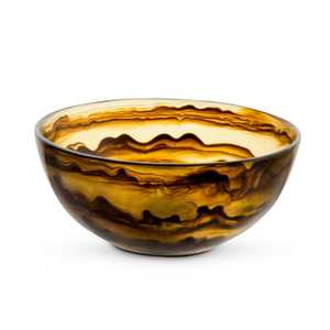 Bol en résine avec motif artistique coloré, finition brillante, design classique écologique pour la décoration de tables à manger, utilisation sur table. - Product Image 3