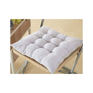 Hecho a mano azul cielo 100% algodón bordado felpa sensación 16x16 pulgadas ligero diseño bohemio GOTS certificado al por mayor almohadillas para Sillas - Product Image 5