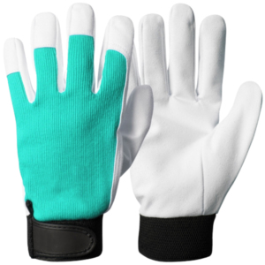 Guantes de Trabajo de Cuero de Cabra de Primera Calidad, Protección para Manos de Alta Resistencia, Muñequera Ajustable, Uso General - Product Image 3