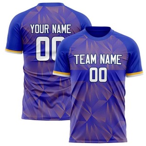 Maillots de football personnalisés avec couleurs sur mesure, 100 % polyester, anti-transpiration, impression par sublimation intégrale - Product Image 5