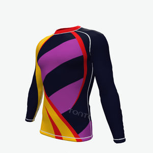 Rashguards de Jiu-Jitsu, MMA et BJJ de haute qualité pour la vente en gros, conception personnalisée, imprimés par transfert thermique, manches longues, séchage rapide, respirants - Product Image 3