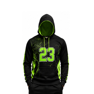 Sweat-shirts à capuche personnalisés pour hommes, sublimés, pour l'entraînement sportif, la salle de sport, la remise en forme, les équipes sportives - Product Image 1