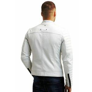 Veste en cuir véritable élégante pour homme, coupe-vent avec fermeture éclair, prix d'usine, accessoire de mode d'hiver - Product Image 4