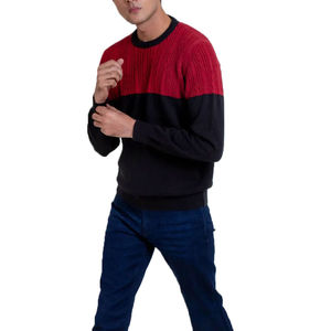 Pull en tricot d'hiver pour homme, de qualité supérieure, 100% coton, doux, col rond, OEM - Product Image 6