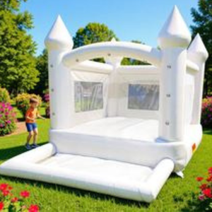 Castillo Inflable con Tobogán de PVC Blanco, Fácil de Instalar, Portátil, para Uso Comercial en Exteriores, Directo de Fábrica THUY LINH - Product Image 3