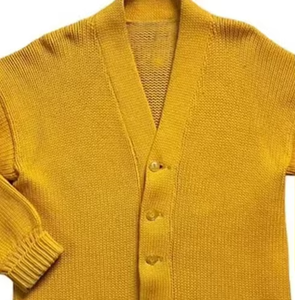 Cardigans en tricot unisexes personnalisés 100% coton épais de haute qualité pour l'hiver et l'automne, manches longues, couleurs personnalisées élégantes - Product Image 3