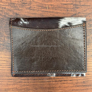 Nuevo diseñador, venta al por mayor, billetera de cuero genuino a la moda, tarjetero plegable RFID, tarjetero de cuero, monedero para Unisex - Product Image 5