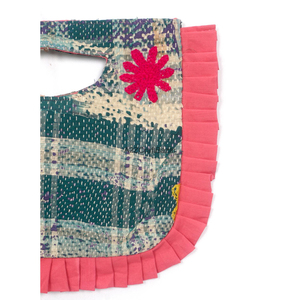 Sac de plage Kantha en coton matelassé fait main avec patchwork multi-motifs, magnifique pochette ouverte pour femme, idéal pour les courses estivales - Product Image 2