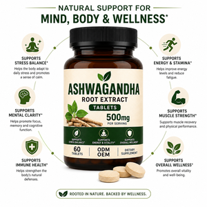 Comprimés d'ashwagandha de qualité supérieure, 100 % purs, de qualité alimentaire, naturels, pour améliorer l'immunité et la santé - Product Image 4