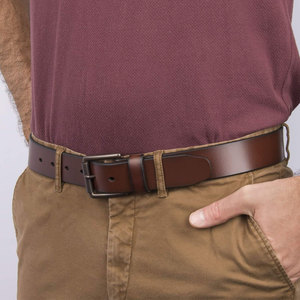 Venta Directa de Fábrica, Cinturones de Cuero para Hombre Personalizables, Casuales, con Hebilla de Acero, de Piel de Vaca, Alta Resistencia, Impermeables, al por Mayor - Product Image 6