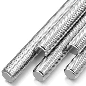 Tige filetée GI 6 mm en acier galvanisé, tige filetée industrielle, fixateur métallique, tige filetée pour raccords de tuyauterie, pièces de construction - Product Image 1