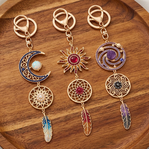 Acchiappasogni Boho <span class=keywords><strong>in</strong></span> Macramè Personalizzato, Campanella a Vento <span class=keywords><strong>da</strong></span> Esterno, <span class=keywords><strong>Portachiavi</strong></span> <span class=keywords><strong>in</strong></span> Lega, Ornamento <span class=keywords><strong>da</strong></span> <span class=keywords><strong>Parete</strong></span>, <span class=keywords><strong>Portachiavi</strong></span> <span class=keywords><strong>in</strong></span> <span class=keywords><strong>Metallo</strong></span> - Product Image 2