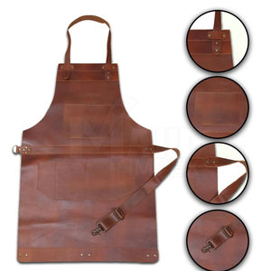 PU Leather <b>Work</b> <b>Apron</b> Wholesale Canvas <b>Apron</b> Leather Welding Bib <b>Apron</b> - Product Image 2