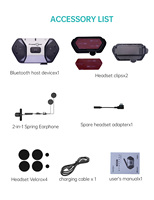 Intercom de ski FreedConn FREE+ V2 Mesh longue portée multi-utilisateurs pour communication par casque