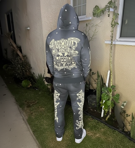 Conjuntos Deportivos de Invierno con Logotipo Personalizado, Antibacterianos, de Forro Polar, para Entrenamiento y Fitness, Sudadera y Pantalones Deportivos de Talla Grande, Peso Medio - Product Image 2