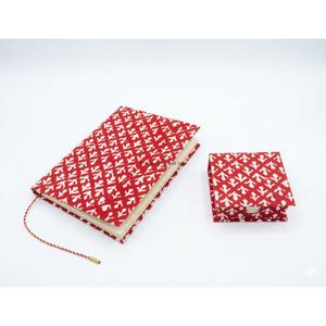 Custom Made Handcrafted Diary Notepad with Digital Printed Fabric Cover 100 Sheets Premium <b>Paper</b> Pages diary Gift for women - Product Image 1