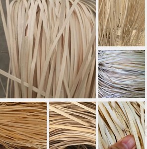 Ratán de 2mm y 2.5mm para Tejer Cestas, Ratán Natural Blanqueado, Ratán Plano, Piel de Ratán, Material de Hilo de Ratán - Product Image 6