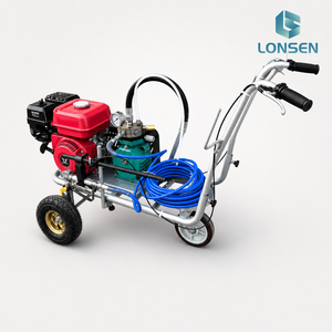 Machine de marquage routier à essence en aluminium GUANGAN pour le marquage des parkings et des chaussées - Product Image 4