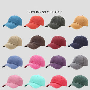 Gorra de Béisbol Retro Lavada con Visera Curva, Gorra Ligera para Parejas, Gorra de Color Sólido - Product Image 6