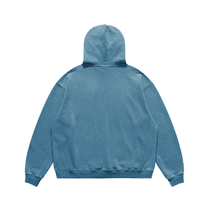 Hoodies personnalisés de style streetwear décontracté, 100% coton, poids lourd, lavage à l'acide, 450 g/m², pull-over oversize uni - Product Image 4