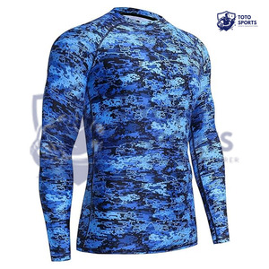 <b>Compression</b> <b>Shirt</b> Soft Breathable Slim Fit Comfortable Professional Sportswear Lightweight Fitness <b>Custom</b> <b>Design</b> Men Rash Guard - Product Image 2