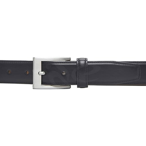 Cinturón ajustable con hebilla de aleación informal para hombre, de cuero de vaca auténtico, 3,5 cm de ancho, 110 cm de largo, duradero, de alta calidad, RAHRAJ - Product Image 2